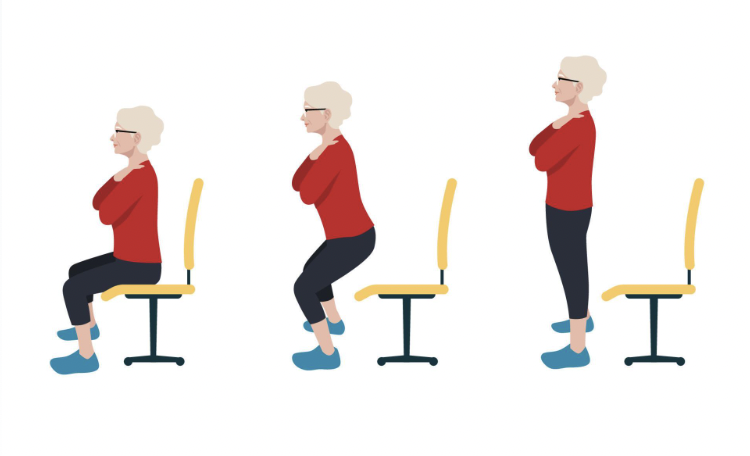 The Official 30 Second Sit To Stand Test Better5 Com   30 Second Sit To Stand Test Demonstration 