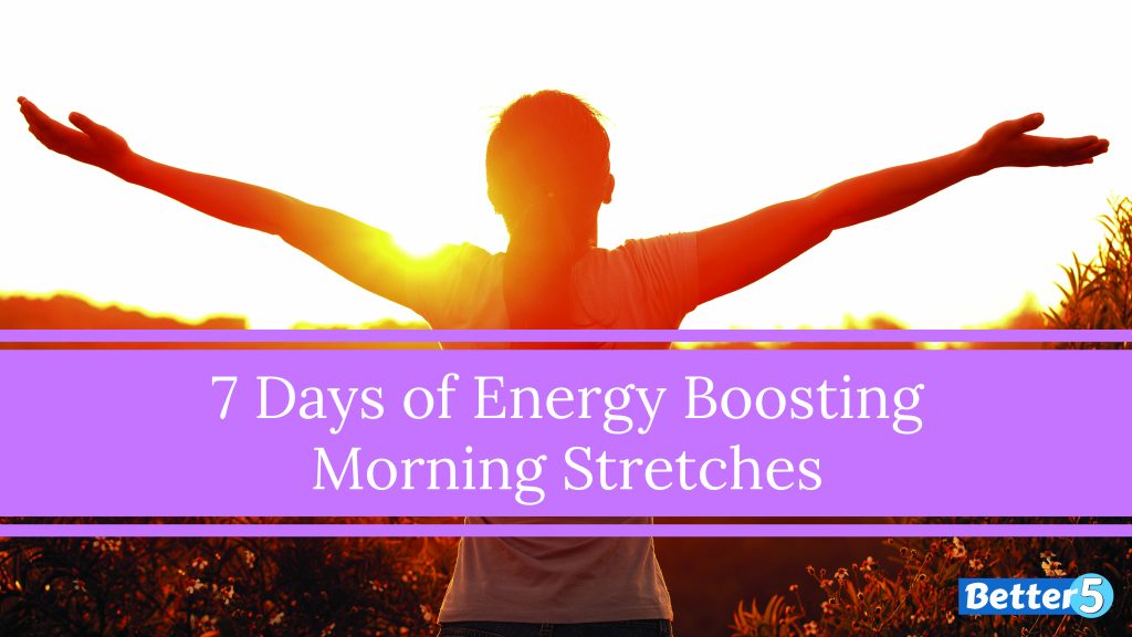 Energy boosting morning stretches class