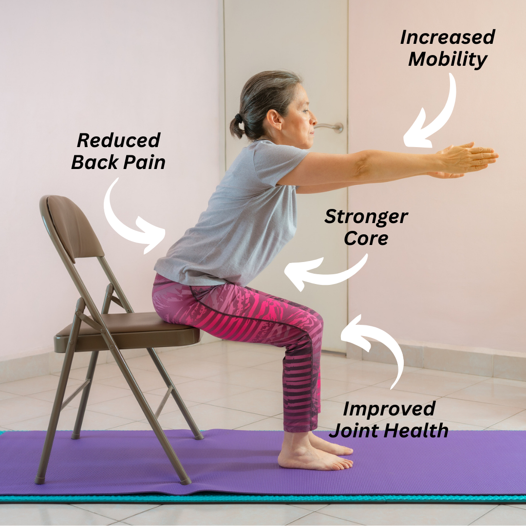 Free Chair Yoga For Seniors To Lose Weight—Easy & Gentle! - Better5.com